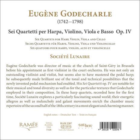 Sei Quartetti per harpa, violino, viola e basso Op.IV - CD Audio di Société Lunaire - 2