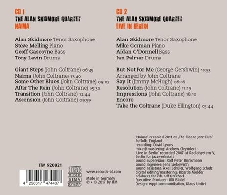 Naima - CD Audio di Alan Skidmore - 2