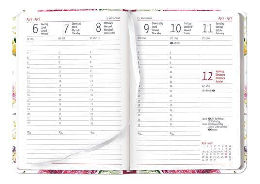 Agenda Settimanale Alpha Edition 2022, Ladytimer formato tascabile 10,7x15,2 cm, Farfalle, 192 pagine - 2
