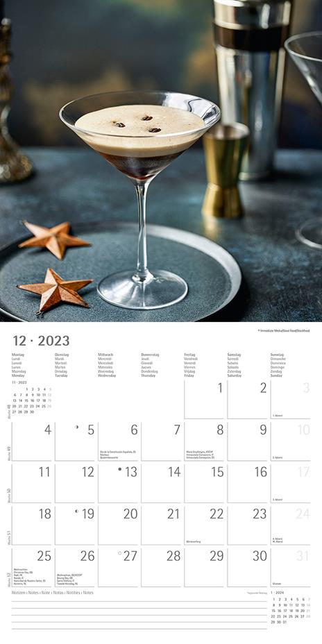 Calendario 2023 da muro Coffee, Alpha Edition, 12 mesi, 30x30 cm - 14