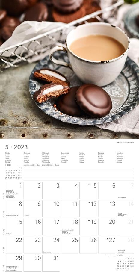 Calendario 2023 da muro Coffee, Alpha Edition, 12 mesi, 30x30 cm - 7