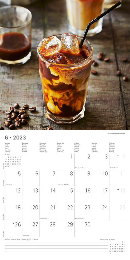 Calendario 2023 da muro Coffee, Alpha Edition, 12 mesi, 30x30 cm - 8