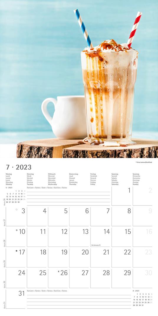 Calendario 2023 da muro Coffee, Alpha Edition, 12 mesi, 30x30 cm - 9