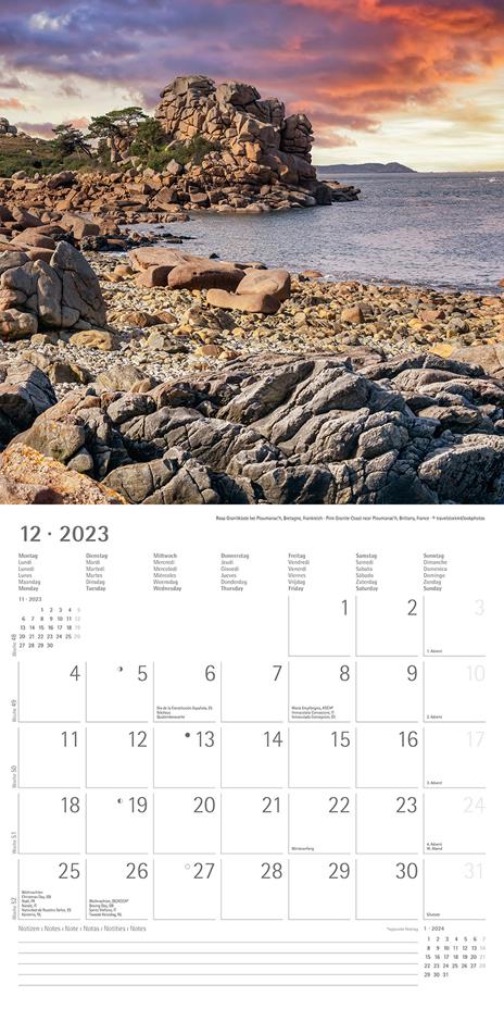Calendario 2023 da muro By The Sea, Alpha Edition, 12 mesi, 30x30 cm - 14