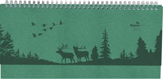 Agenda Settimanale Da Tavolo Nature Line 2023, Alpha Edition, 29,7x13,5 cm,  Foresta, Spiralata