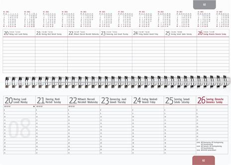 Planner Settimanale Da Tavolo 2023, Alpha Edition, 29,7x10,5 cm