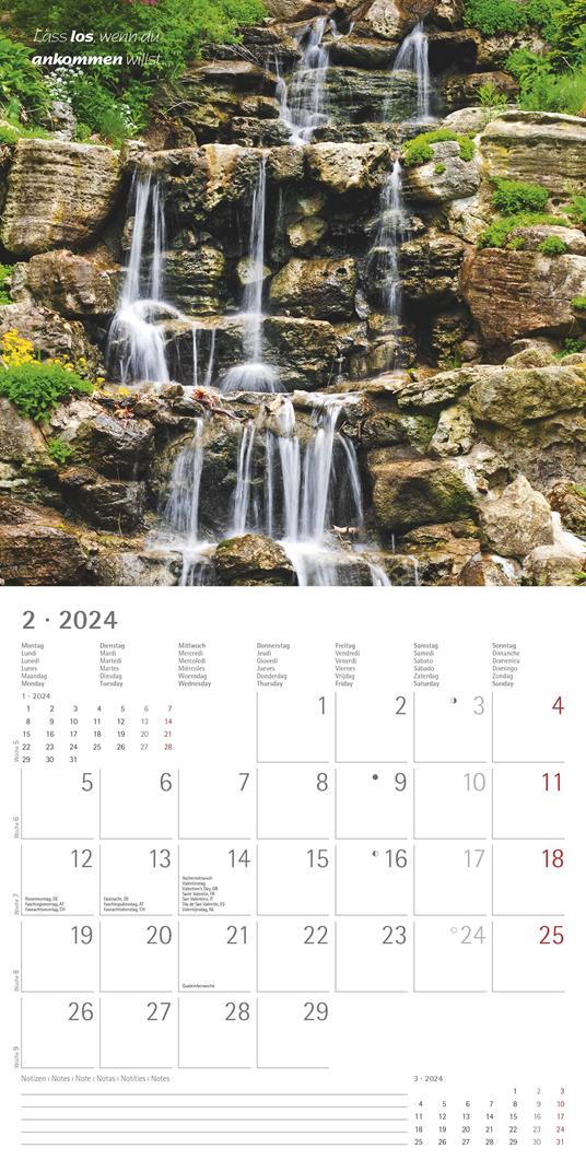 Alpha Edition - Calendario 2024 da muro Zen, 12 mesi, 30x30 cm - 4