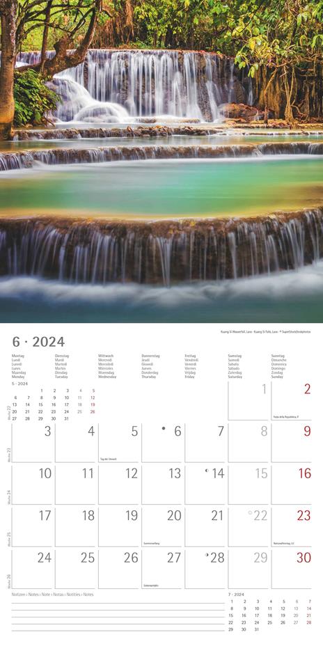 Alpha Edition - Calendario 2024 da muro Emotions, 12 mesi, 30x30 cm - 8