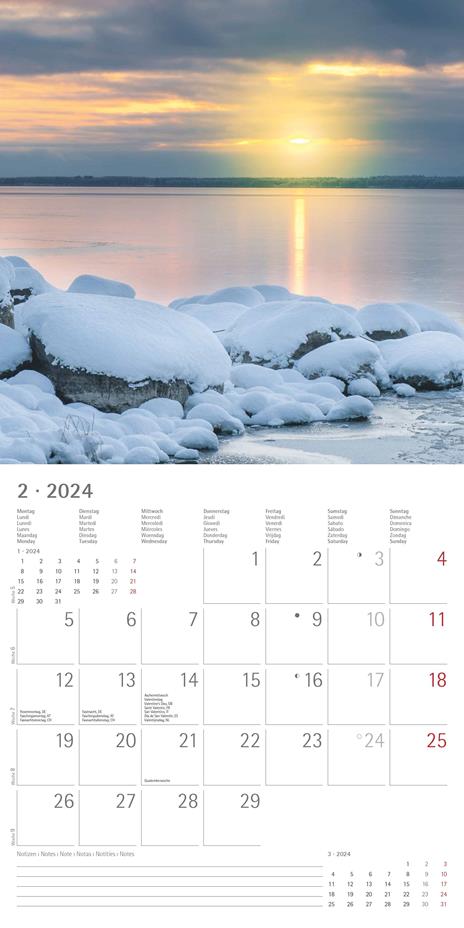 Alpha Edition - Calendario 2024 da muro Sunny Moments, 12 mesi, 30x30 cm - 4