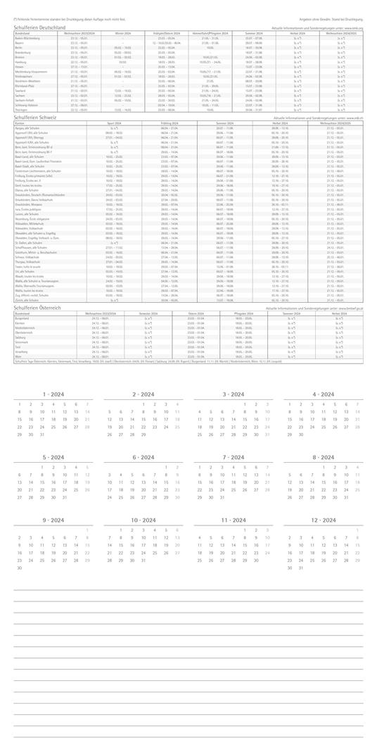 Alpha Edition - Calendario 2024 da muro Lighthouse, 12 mesi, 30x30 cm - 2
