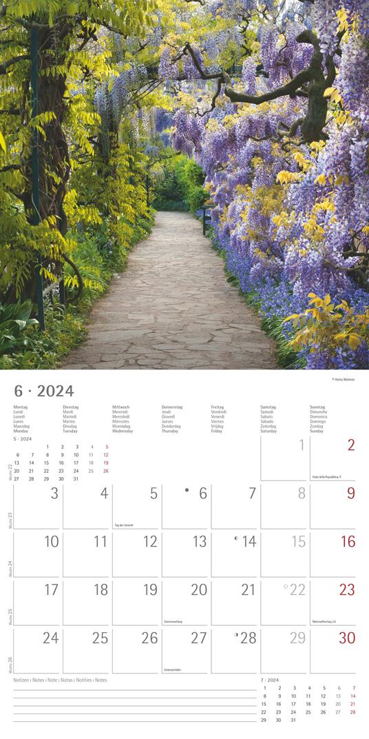 Alpha Edition - Calendario 2024 da muro Flowers, 12 mesi, 30x30 cm - Alpha  Edition - Cartoleria e scuola