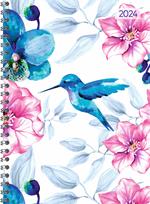 Alpha Edition - Agenda Settimanale Ladytimer Spiralata 2024, 15x21 cm, Hummingbird, 128 pagine