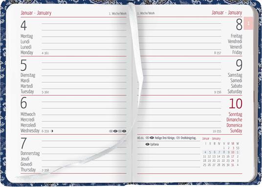 Alpha Edition - Agenda Settimanale Ladytimer Mini 2024, 8x11,5 cm, Paisley,  144 pagine - Alpha Edition - Cartoleria e scuola