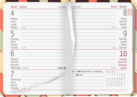 Alpha Edition - Agenda Settimanale Ladytimer Mini 2024, 8x11,5 cm, Retro, 144 pagine - 2