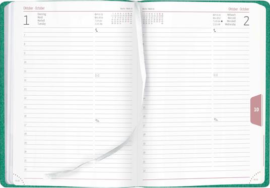 Alpha Edition - Agenda Giornaliera Nature Line 2024, 15x21 cm , Forest, 416 pagine - 2