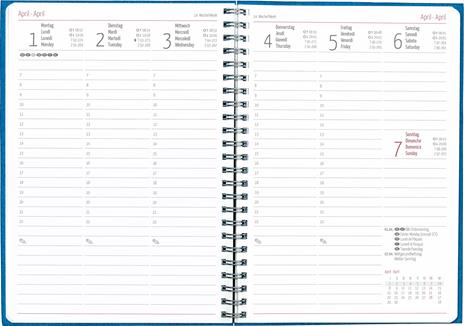 Alpha Edition - Agenda Settimanale Nature Line 2024, 15x21 cm , Ocean, 128  pagine - Alpha Edition - Cartoleria e scuola