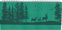 Agenda Settimanale Da Tavolo Nature Line 2023, Alpha Edition, 29,7x13,5 cm,  Foresta, Spiralata - Alpha Edition - Cartoleria e scuola