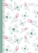 Alpha Edition - Agenda Settimanale Lad Journal 2025, formato tascabile 10,7x15,2 cm, Butterfly, 192 pagine