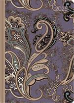 Alpha Edition - Agenda Settimanale Lady Journal 2025, formato tascabile 10,7x15,2 cm, Paisley, 192 pagine