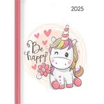 Alpha Edition - Agenda Settimanale Lady Journal 2025, formato tascabile 10,7x15,2 cm, Unicorn, 192 pagine