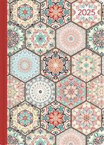 Alpha Edition - Agenda Settimanale Ladytimer 2025, formato tascabile 10,7x15,2 cm, Oriental Pattern, 192 pagine