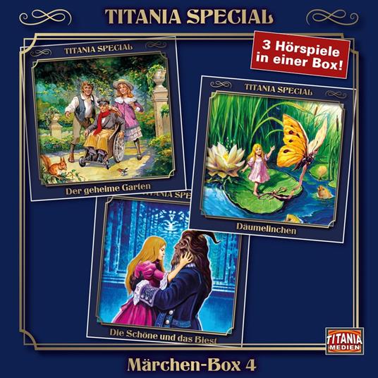 Titania Special, Märchenklassiker, Box 5: Der geheime Garten, Däumelinchen, Die Schöne und das Biest