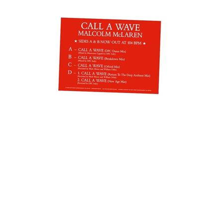 Call A Wave Remixes - Vinile LP di Malcolm McLaren