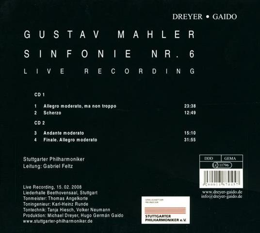 Sinfonia n.6 - CD Audio di Gustav Mahler - 2