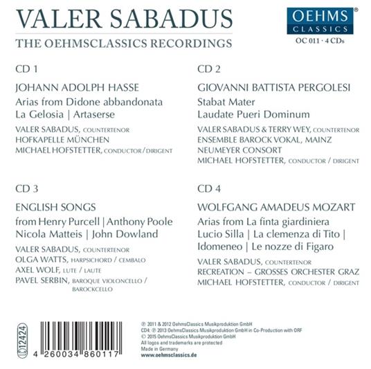 Oehms Classics Recordings - CD Audio di Valer Sabadus - 2