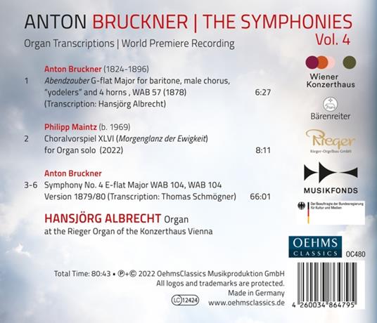 Symphonies Vol. 4 - CD Audio di Anton Bruckner,Hansjorg Albrecht - 2