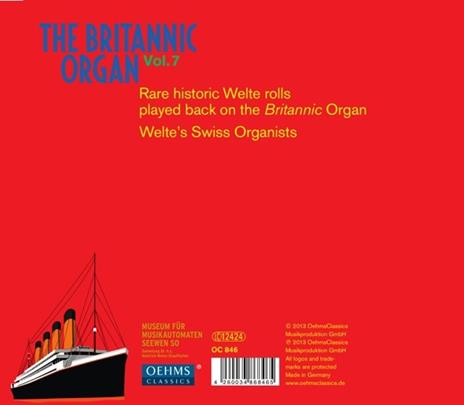 Britannic Organ vol.7 - CD Audio - 2