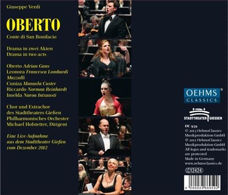 Oberto - CD Audio di Giuseppe Verdi - 2