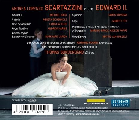 Scartazzini. Edward ii - CD Audio - 2