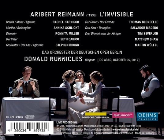 L'Invisible - CD Audio di Aribert Reimann - 2