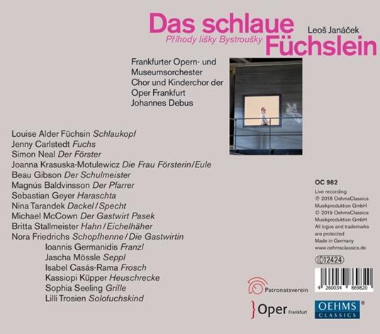 Das Schlaue Fuchslein - CD Audio di Leos Janacek - 2