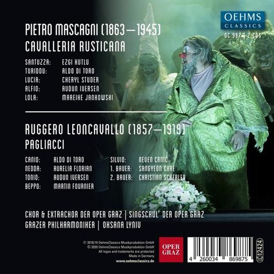 Cavalleria Rusticana / Pagliacci - CD Audio di Pietro Mascagni,Ruggero Leoncavallo - 2