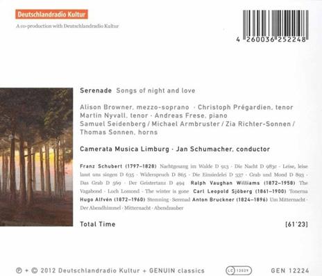 Serenade - Songs of Night and Love - CD Audio - 2