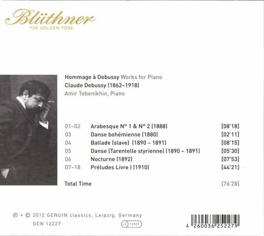 Hommage À Debussy, vol.2. Arabesques, Nocturne, Préludes Livre I, Ballade - CD Audio di Claude Debussy,Amir Tebenikhin - 2