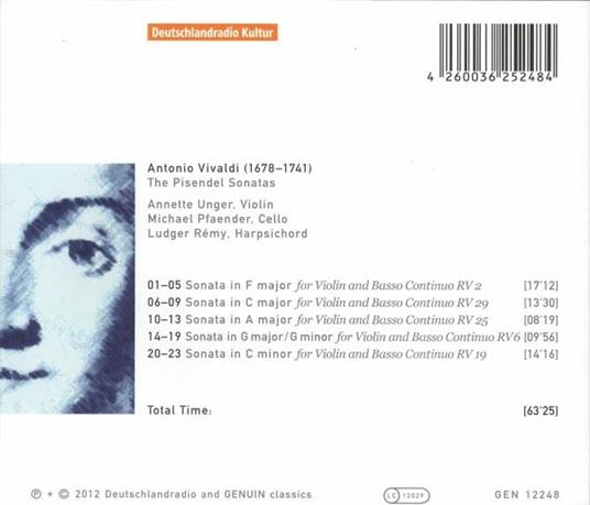 The Pisendel Sonatas. Rv 2, 29, 25, 6, 19 - CD Audio di Antonio Vivaldi - 2