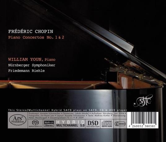 Concerti per pianoforte n.1, n.2 - SuperAudio CD di Frederic Chopin - 2