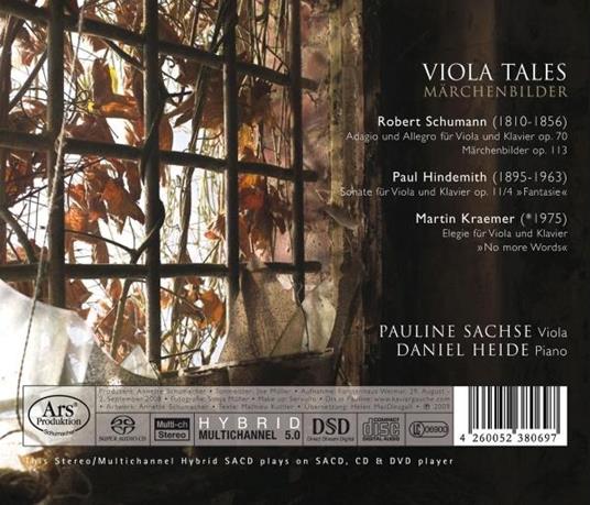 Viola Tales. Marchenbilde - CD Audio di Robert Schumann - 2