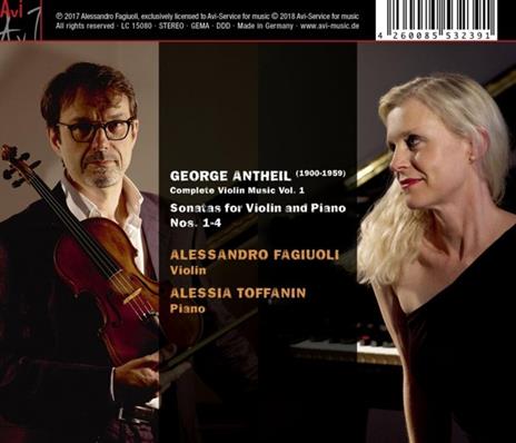 Violin Sonatas Vol.1 - CD Audio di George Antheil - 2