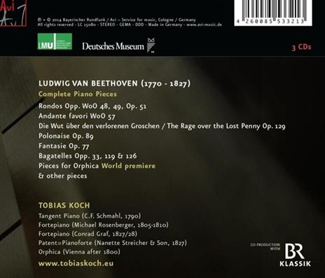 Complete Piano Pieces - CD Audio di Ludwig van Beethoven - 2