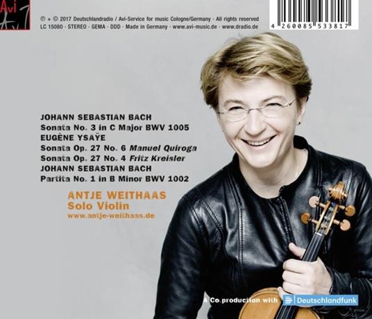 Bach & Ysaye vol.3 - CD Audio di Antje Weithaas - 2