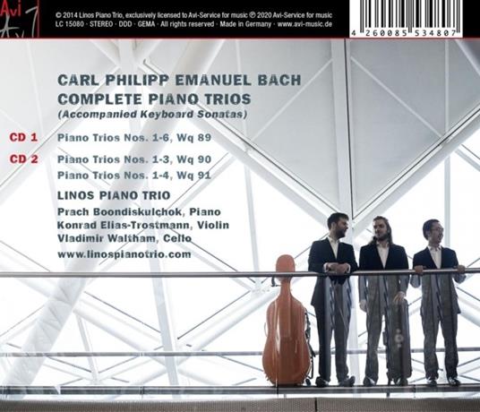 Complete Piano Trios - CD Audio di Carl Philipp Emanuel Bach,Linos Piano Trio - 2