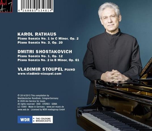 Piano Sonatas - CD Audio di Dmitri Shostakovich,Karol Rathaus,Vladimir Stoupel - 2