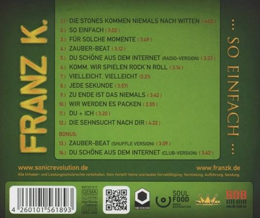 So Einfach - CD Audio di Franz K. - 2