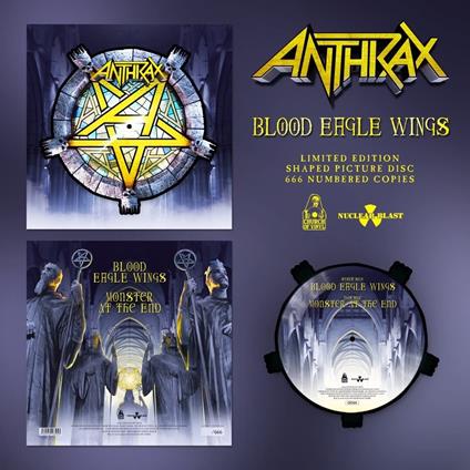 Blood Eagle Wings (Shaped Picture Vinyl) - Vinile LP di Anthrax