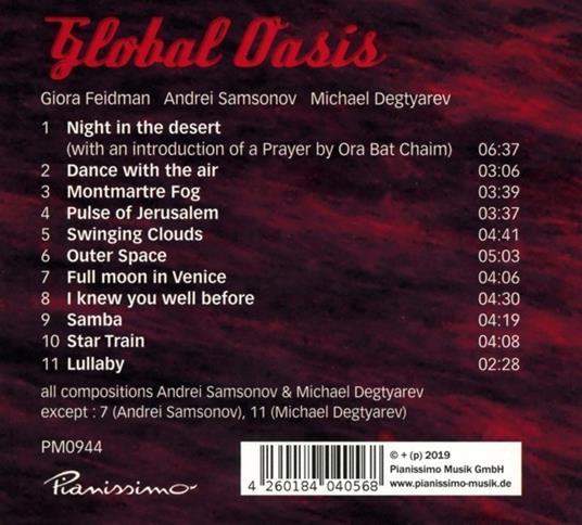 Giora Feidman & Andrei Samsonov - Global Oasis - CD Audio - 2