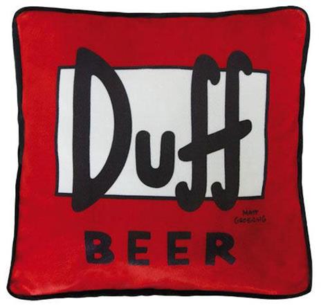 The Simpsons Plush Pelouche Cuscino Pillow Duff Beer Logo Cushion - 2